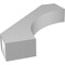 Ekena Millwork 5 1/2-in. W x 30-in. D x 34-in. H Westlake Architectural Grade PVC Knee Brace BRCP055X30X34WTL - alternate 3